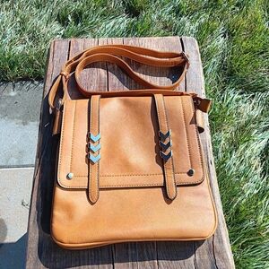 Tan Leather Shoulder Bag